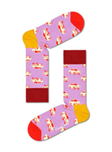 Happy Socks Pink Auto Unisex Premium Baumwollsocken 1 Paar Größe 7-11 - £18.18 GBP