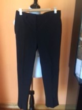 Pre-owned PRADA Black Straight Leg Riding Dress Pants SZ IT 42 Italy Career - £55.37 GBP