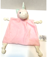 Dan Dee Pink Lovey Rattle Security Plush Unicorn Blanket Knotted Corners - £9.91 GBP