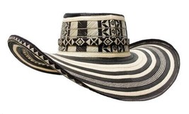 Colombian Hat Sombrero Sinuano Arrow Cane Caña Flecha Vueltiao Made by Artisans - £87.40 GBP