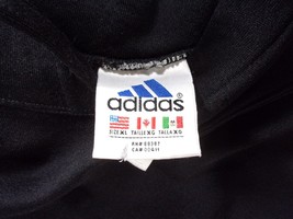 ADIDAS BLACK HOODIE SIZE MENS XL VERY THICK &amp; VERY WARM - £17.05 GBP