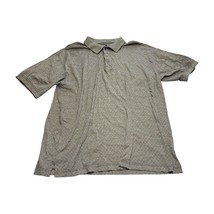 G.H. Bass &amp; Co. Polo Shirt Men&#39;s Large Gray Argyle Cotton Short Sleeve Collared - £12.16 GBP