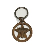 MARLBORO Key Ring Cigarette Metal Longhorn Texas Star 1.75&quot; Diameter Vin... - $162.69 MXN