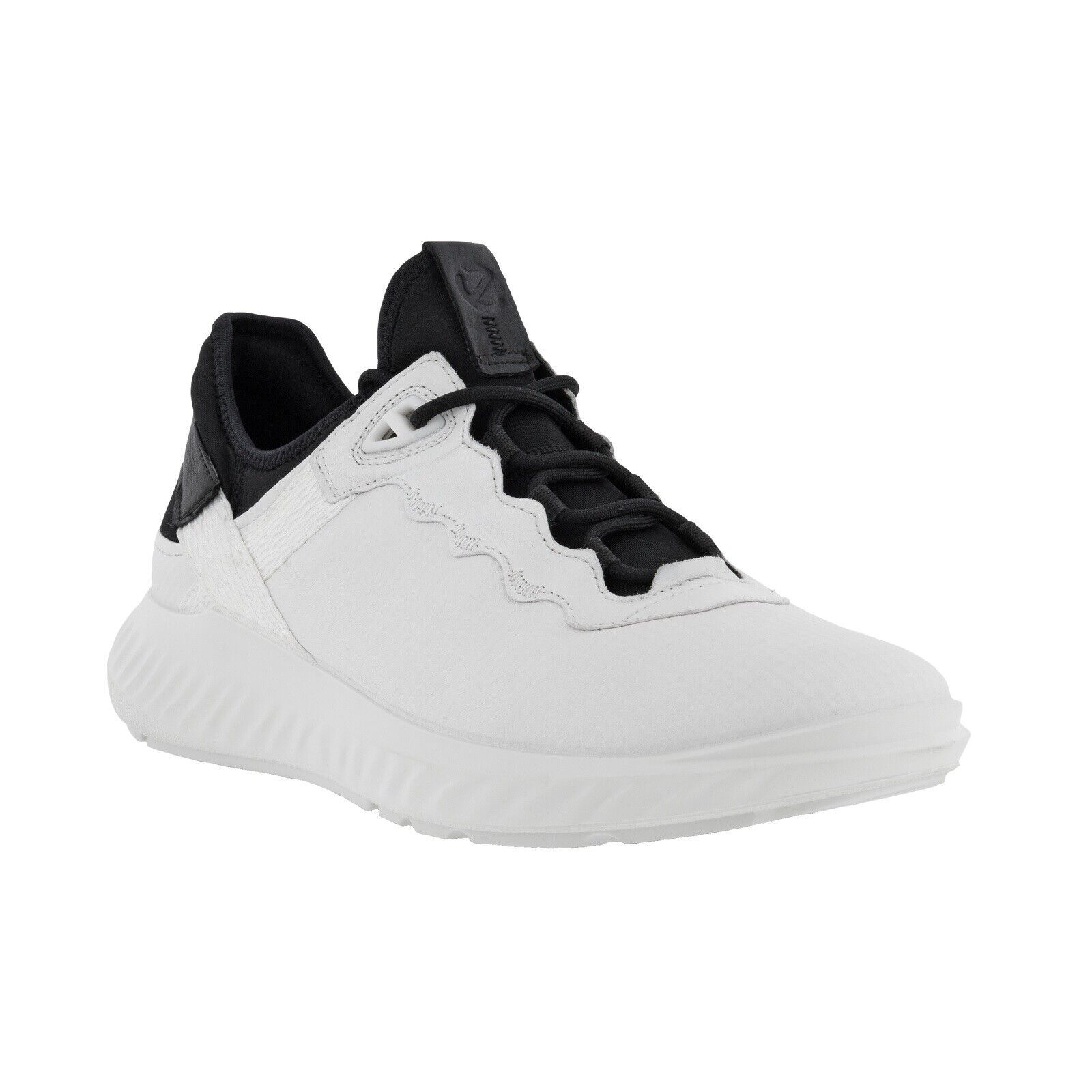 Primary image for Ecco Men's ATH-1FM Luxe Tie Leather Sneaker Streetwear Comfort Shoe White Black