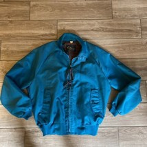 Vintage Cal Craft Teal Jacket Mens Full Zip Western Bomber 60s 70s Size ... - $125.00