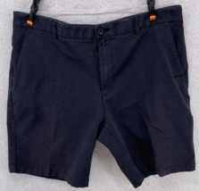 Izod Shorts Men Size 36 9.5&quot; Inseam Black Pants Chino Comfort Flex Sumer... - $11.87