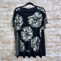 Alembika Mixed Media Laglenlook Dahlia Top Size XS - $54.45