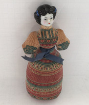 Vintage Avon American heirloom sachet soft body porcelain head decorative doll - £15.53 GBP