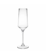Set of Four Clear Tritan Plastic Stemmed Flutes - $1,534.31 MXN