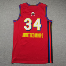 Men&#39;s Giannis Antetokounmpo #34 2025 All-Star Jersey Red Uniform - $47.20