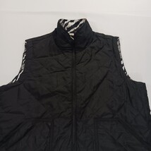 Casual Identity RN#45749 Women's Floral Multicolor & Black Reversible Vest Large image 10