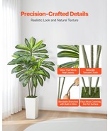 VEVOR Artificial Dracaena Tree 5 ft, Fake Palm Tropical Plants with Whit... - $164.01 CAD