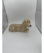 Vintage Ceramic Glazed Bassett Hound Figurine Japan - $185.64 MXN