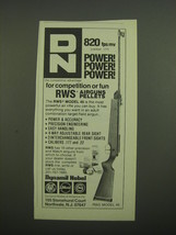 1981 Dynamit Nobel RWS Model 45 Air Rifle Ad - 820 fps mv (caliber .177) Power!  - £14.60 GBP