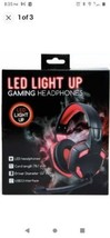 Gaming headphones Xbox One, PS4, PC, Nintendo Switch LED light up with boom Mic  - £22.75 GBP
