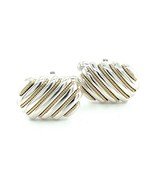 Tiffany &amp; Co Cufflinks 18k Gold + Sterling Silver Estate TIF902 - $444.51