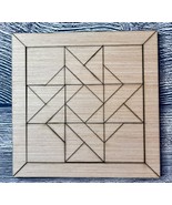 18inch Star in Bloom Wood Barn Quilt Block Blank - $45.00