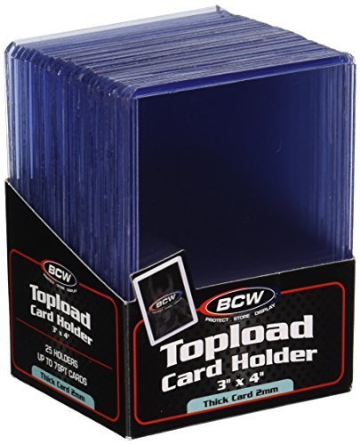Thick 79PT Card Top Load Holder (Pack of 25), 3 x 4&quot; - $7.49