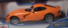 Maisto 1:18 Scale Special Edition Scale 2013 SRT ViperGTSDiecast Metal M... - $33.66
