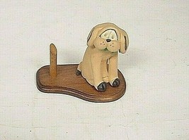 Dog on a wood base by Earth One Wood Products - £10.27 GBP