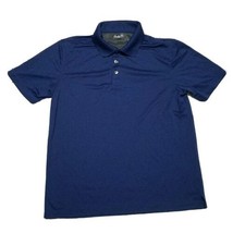 Van Heusen Men&#39;s Polo Collared Shirt ~ Sz S ~ Blue &amp; Black Plaid ~ Short... - £10.61 GBP
