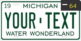 Michigan 1964 License Plate Personalized Custom Auto Bike Motorcycle Moped Tag - £8.78 GBP+