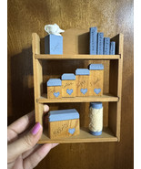 Vintage Handmade Miniature Kitchen Wood Shelf Decorative - $20.17 CAD