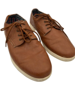 Ben Sherman Presley Oxford Leather Sneakers Men&#39;s size 11.5 Tan - defects - $35.27 CAD
