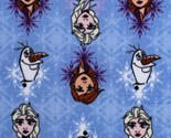 Fleece Frozen Best Friends Anna Elsa Olaf Disney Fleece Fabric Print BTY... - $9.97