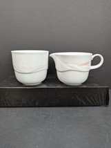 Noritake Sea &amp; Sky Sea Gems 8137 Cream Pitcher and Sugar Bowl Set Made in Japan - £10.32 GBP