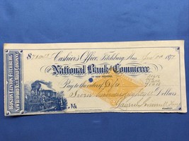 Boston Clinton Fitchburg and New Bedford Railroad Company - Railroad Che... - $562.57 MXN