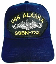 USS Alaska SSBN-732 US Navy Baseball Cap Hat Blue Submarine Service Mili... - £10.27 GBP