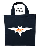 Bat Trick or Treat Bag, Personalized Bat Trick or Treat Bag, Custom Bat Bag - £12.75 GBP+
