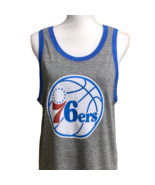 Fanatics Philadelphia 76ers Womens Graphic Tank Top Size L Gray - $12.08