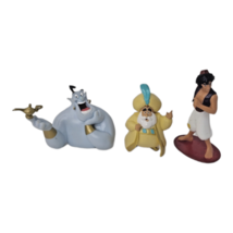 Lot of 3 Disney Aladan Figures/Cake Toppers: Aladan, Genie, &amp; Sultan - £9.35 GBP