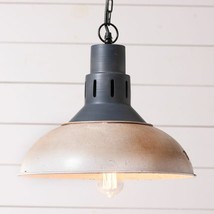 Farmhouse Pendant Light in distressed metal - £65.54 GBP