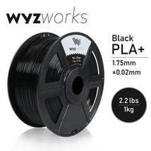 Black Pla 1.75Mm 3D Printer Premium Filament 1Kg/2.2Lb - £37.34 GBP