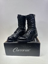 Corcoran Military Jump Combat Cap Toe Vintage Mens Black Leather Boots S... - $164.99