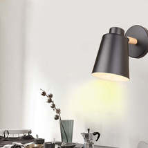 Simple Wooden Bedroom Bedside Wall Lamp - £39.54 GBP+
