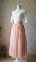 Blush Maxi Skirt and Top Set Custom Plus Size Wedding Bridesmaids Outfit image 1