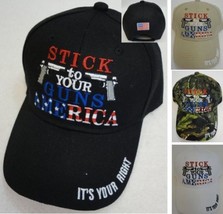 &quot;Stick To Your Guns America It&#39;s Your Right&quot; Mens Hat Ball Cap Many Colors New! - £7.77 GBP