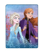 Disney Frozen Elsa Ana kids North Remembers Plush Throw Blanket 46X60&quot; S... - £19.98 GBP