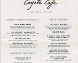 Coyote Cafe Menu MGM Grand Hotel Las Vegas Nevada 1997 - $47.52