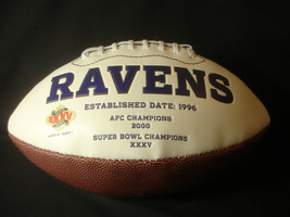 XXXV Baltimore Ravens New York Giants NFL Superbowl Football 2000 AFC Ch... - £39.92 GBP