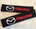 Universal Mazda Embroidered Logo Seat Belt Cover Seatbelt Shoulder Pad 2... - $12.99