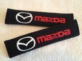 Universal Mazda Embroidered Logo Seat Belt Cover Seatbelt Shoulder Pad 2 pcs - $12.99