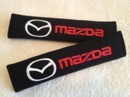 Universal Mazda Embroidered Logo Seat Belt Cover Seatbelt Shoulder Pad 2... - £9.77 GBP