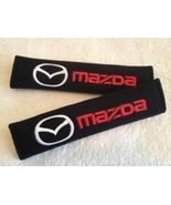 Universal Mazda Embroidered Logo Seat Belt Cover Seatbelt Shoulder Pad 2... - £10.35 GBP