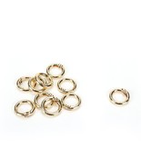 10 Pcs Round Carabiner Gold Spring O Rings Keyring Buckle Metal O Ring(I... - $14.99