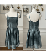 H&amp;M Green Contrast Ribbon Fit and Flare Dress S - €22,29 EUR